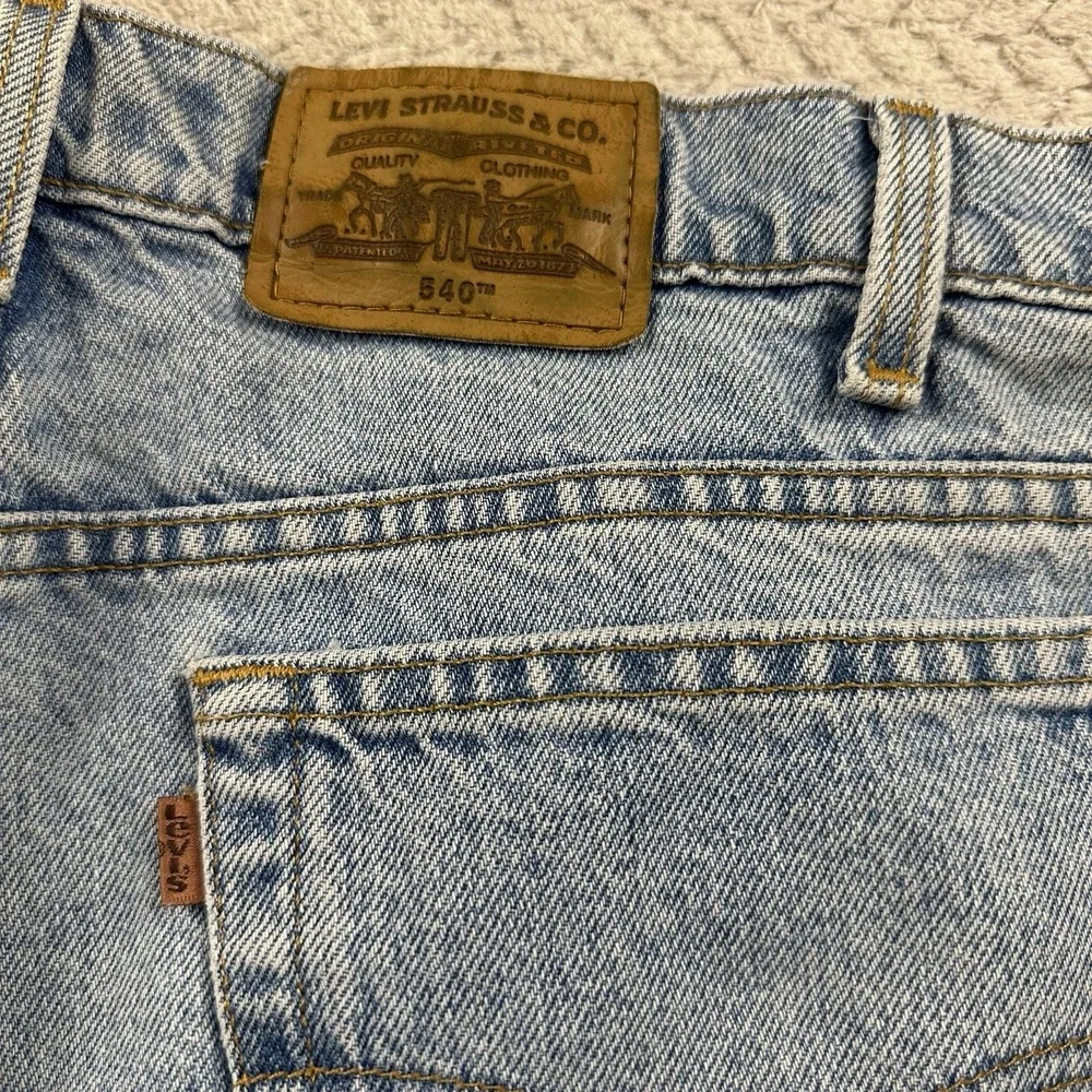 Vintage Levis Orange Tab Mens 36x31 Jeans 540 Light Wash Relaxed Fit 90's Grunge